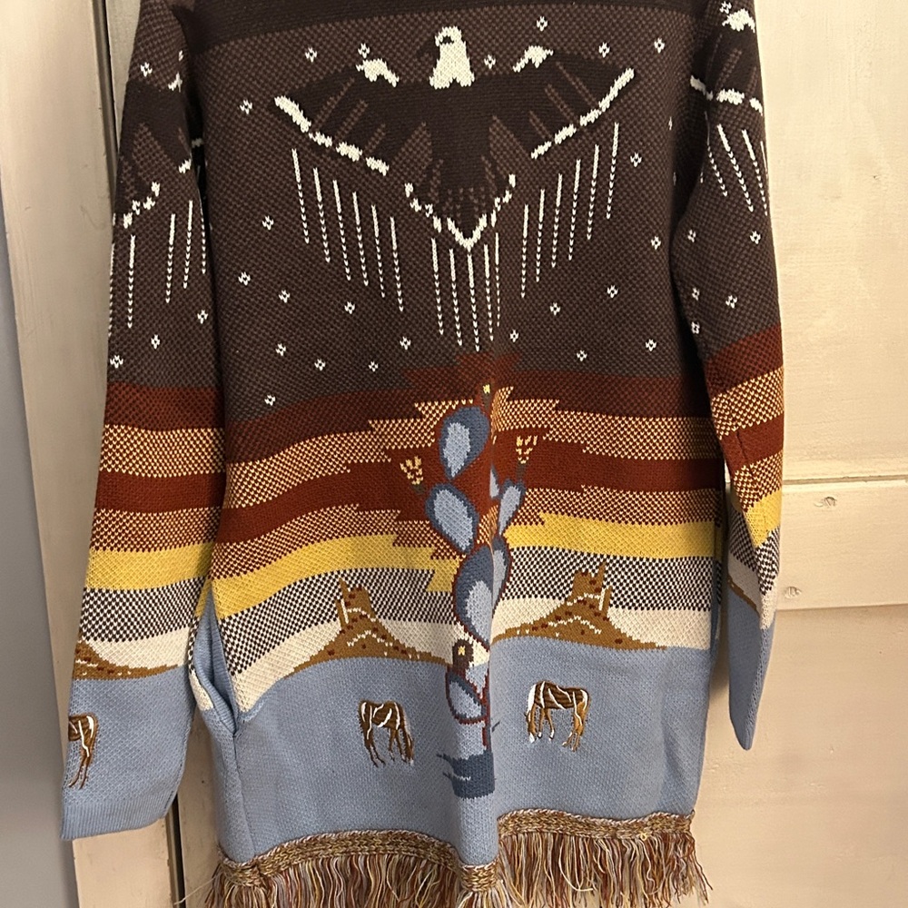 Idyllwind cardigan Sweater with Fringe